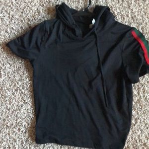 Crop to short sleeve